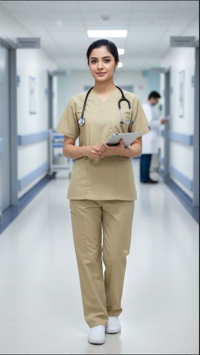 Women’s Durable Workwear Scrub Set for Hospitals