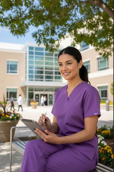 Women’s Classic Fit Medical Scrub Set – Med Wear