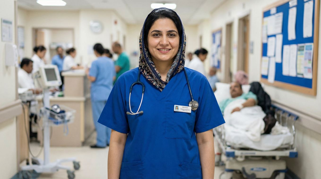 Women’s Modern V-Neck Scrub Suit – Soft Fabric