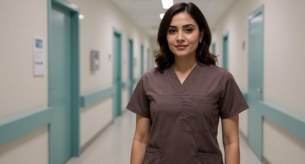 Women’s Elegant Cut Medical Scrub Set