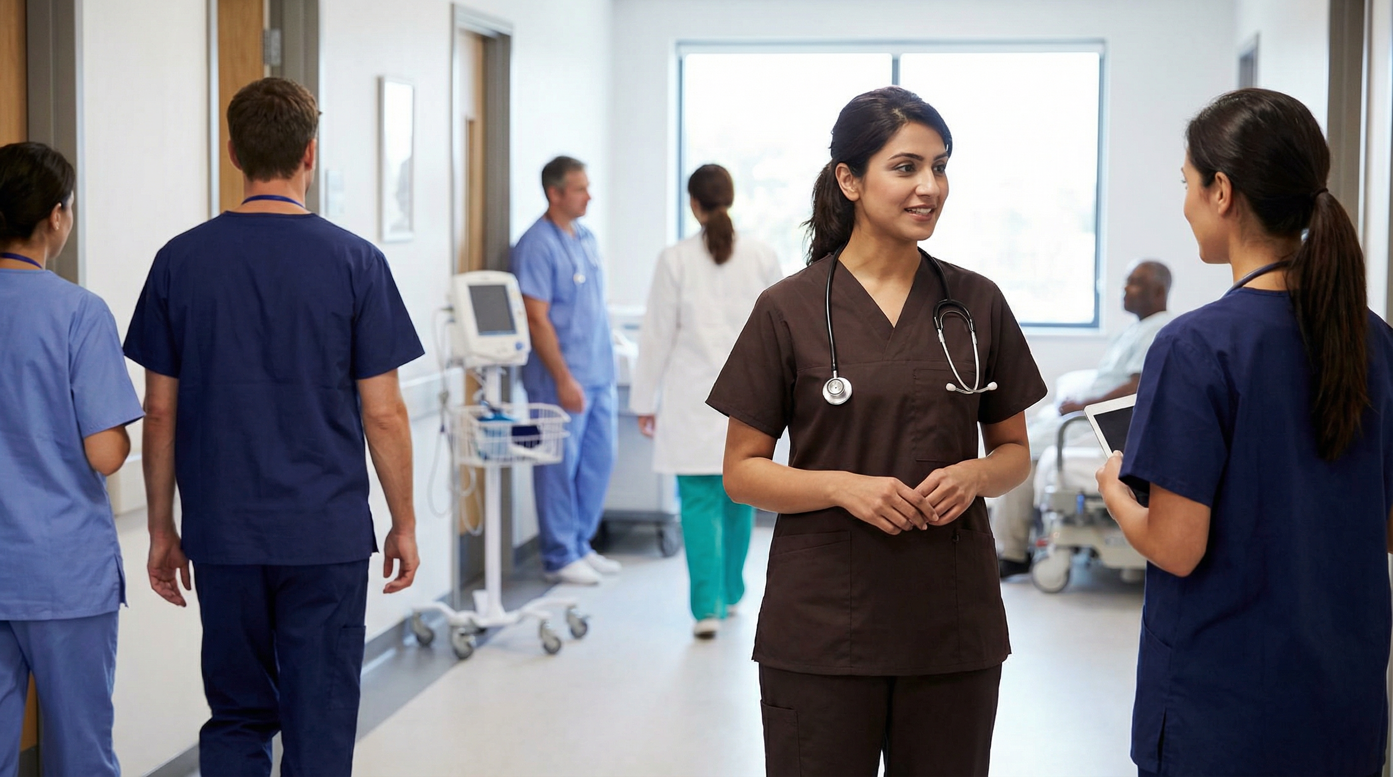 Women’s Elegant Cut Medical Scrub Set